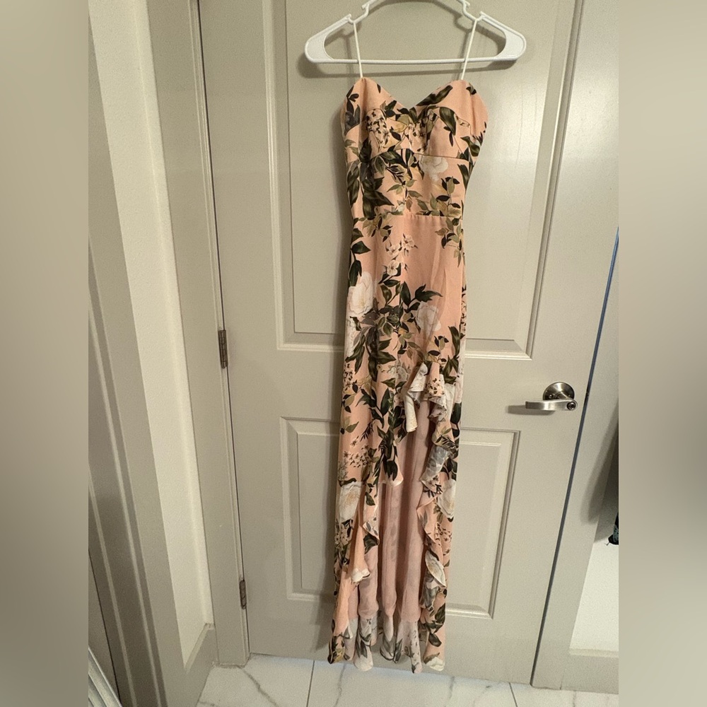 Amanda Uprichard Eden Gown in Juniper Floral size S - Picture 2 of 6